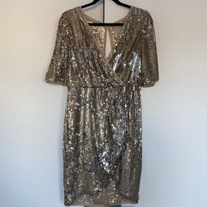 TFNC London - Gold/Silver Sequin Dress